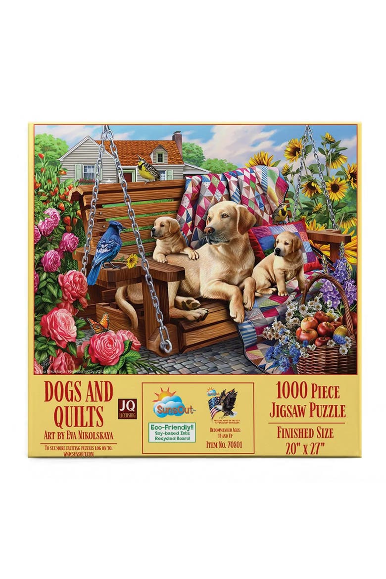 Dogs and Quilts 1000, Alternate, color, Multicolor