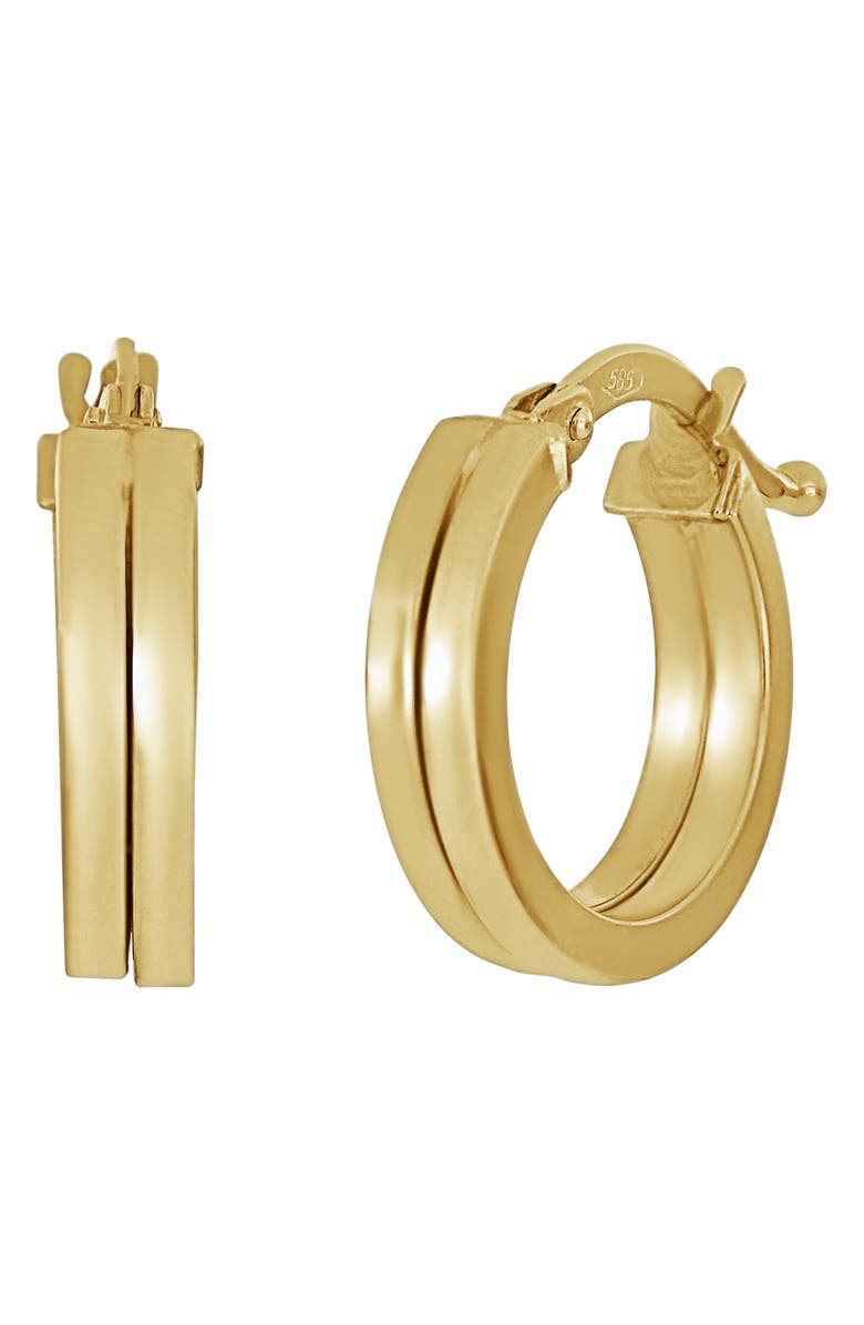 Bony Levy 14K Gold Dual Hoop Earrings, Main, color, 