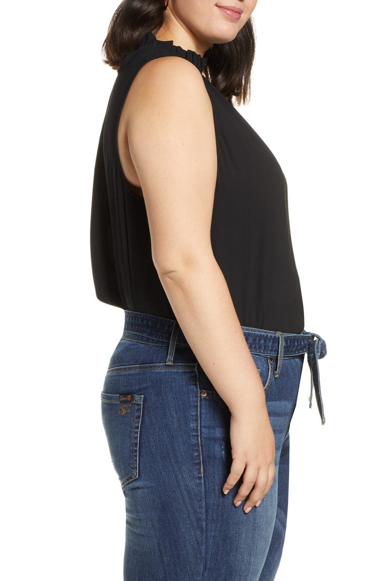 Halogen<sup>®</sup> Ruffle Neck Sleeveless Blouse, Alternate, color,