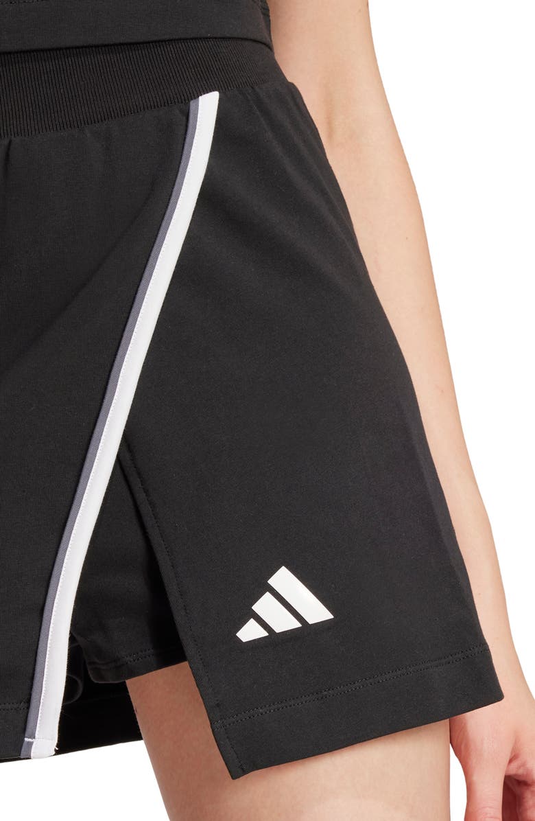 adidas Essentials Stretch Cotton Slim Fit Skort, Alternate, color, 