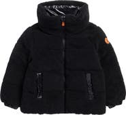 Save The Duck Kids' Onis Faux Shearling Puffer Jacket
