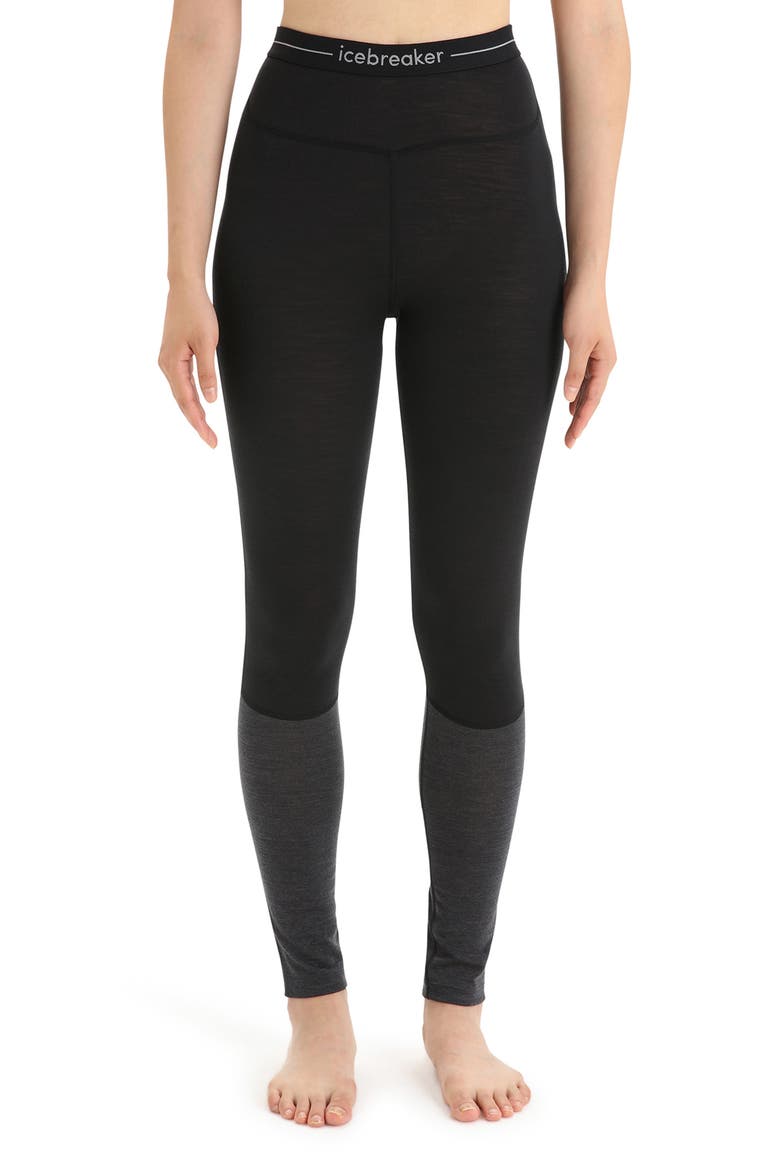 125 ZoneKnit Tencel® Lyocell & Merino Wool Leggings, Main, color, BLACK/ JET HEATHER