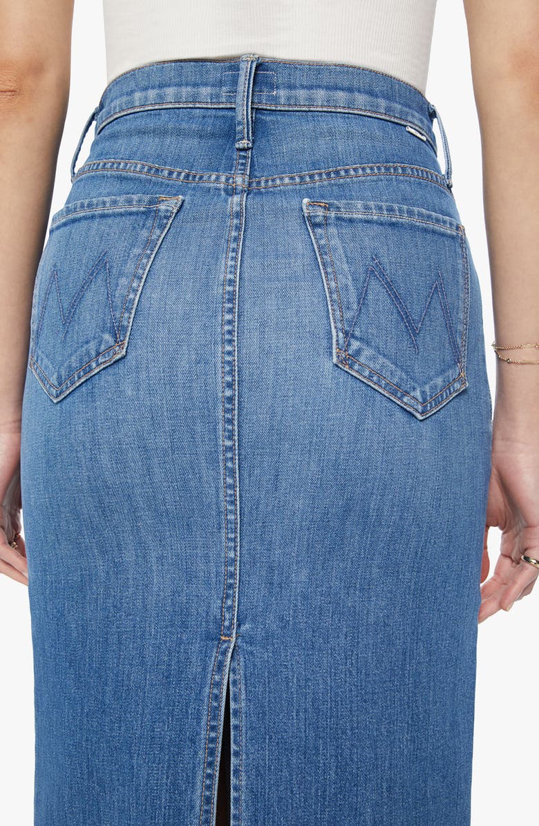 MOTHER The Pencil Pusher Denim Skirt, Alternate, color, 