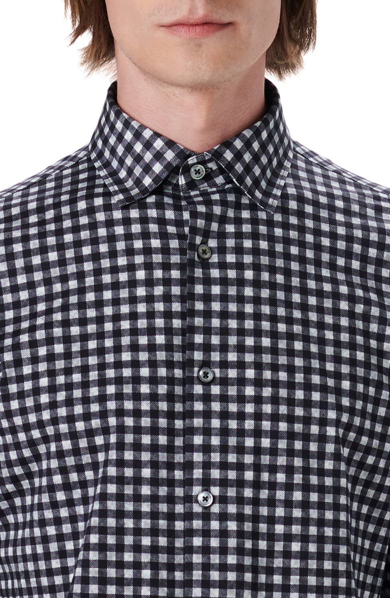 Bugatchi OoohCotton<sup>®</sup> Shepherd Check Button-Up Shirt, Alternate, color,