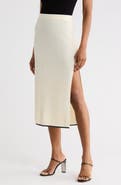 FRAME The Cable Cashmere & Silk Skirt