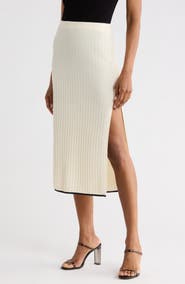 FRAME The Cable Cashmere & Silk Skirt