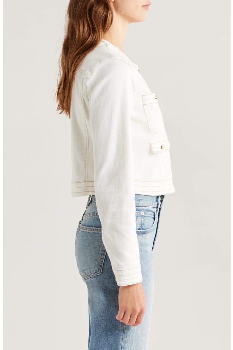 Kiya Denim Jacket, Alternate, color, TOASTED ECRU