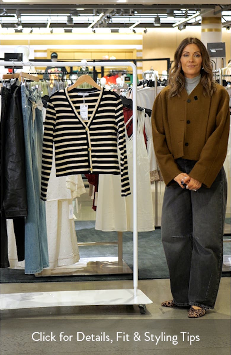 Stripe Cotton Cardigan, sales video thumbnail