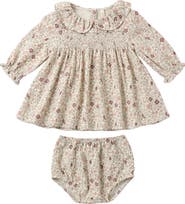 QUINCY MAE Callie Floral Dress & Bloomers Set