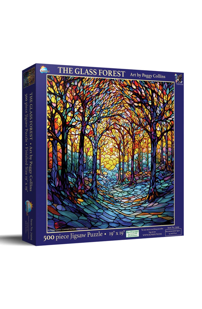 Sunsout The Glass Forest 500 piece Jigsaw Puzzle for Adults, Main, color, Multicolor