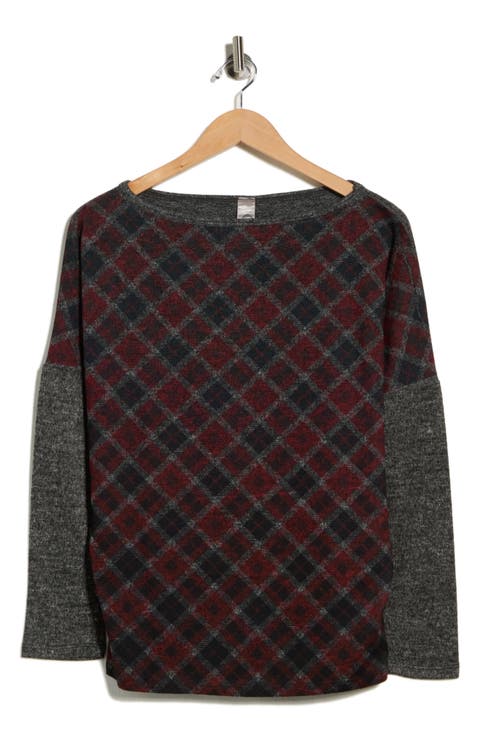 Stripe Boat Neck Sweater