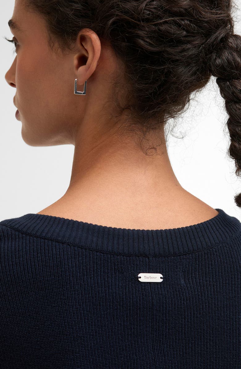 Barbour Camille Rib Knit Dress, Alternate, color, Dark Navy