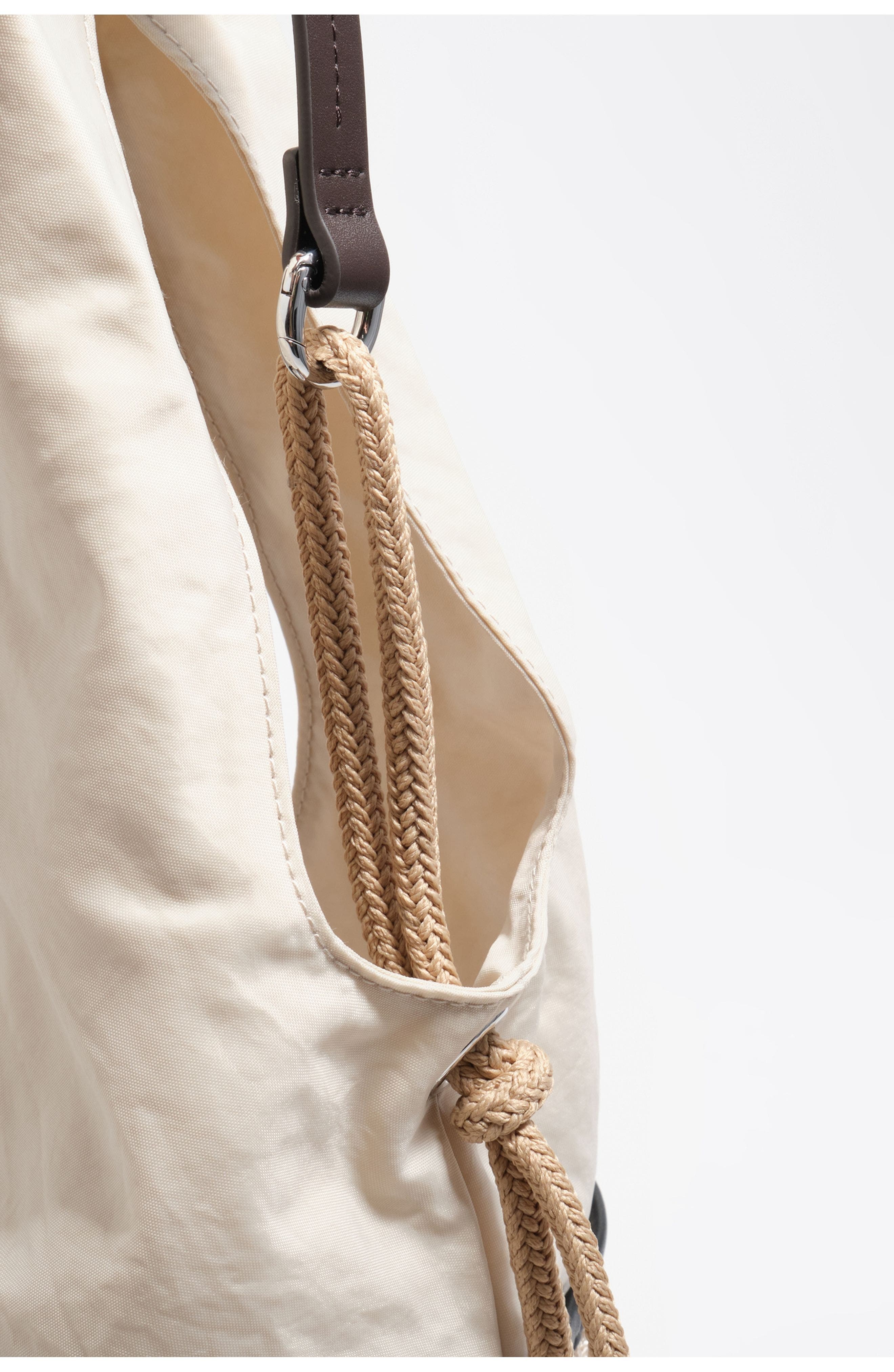 Bimba y Lola Nylon Shoulder Shopper, Alternate, color, Stonewhite