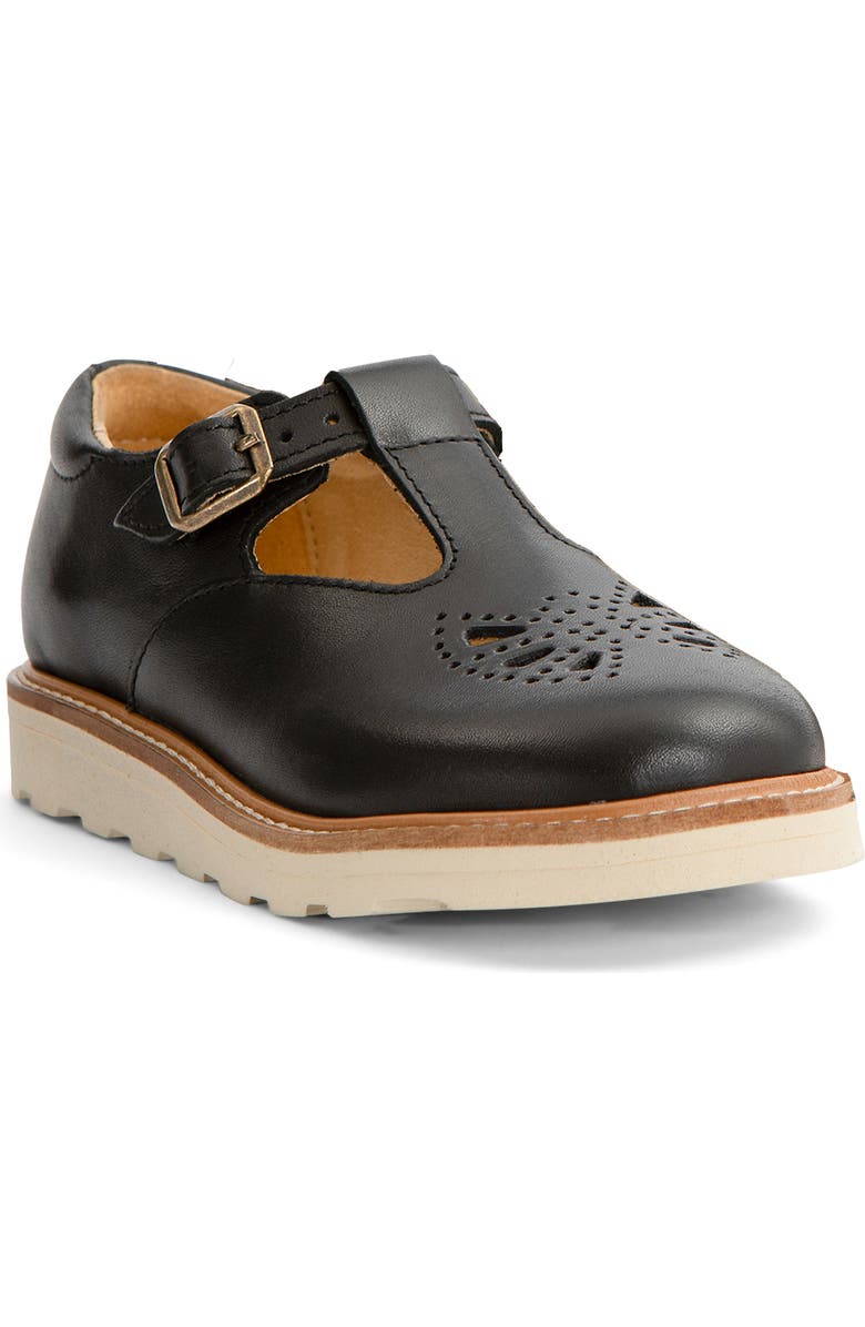 Young Soles Rosie Kids T-Bar Shoe, Main, color, Black