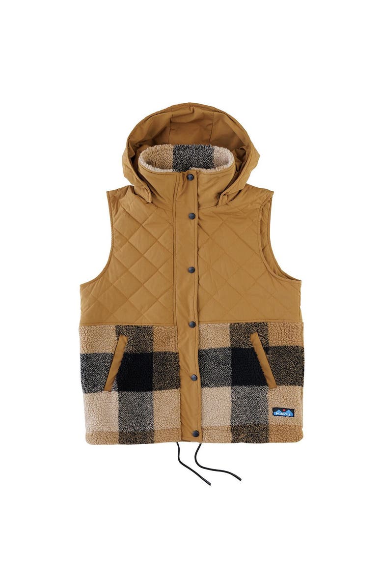 KAVU Luna Peak Hooded Vest - Women's, Main, color, Hilltop Plaid