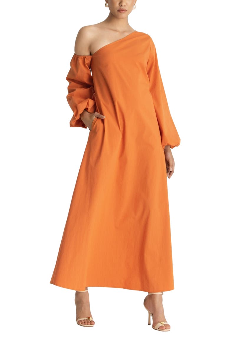 Niva Dress, Main, color, Solid Orange