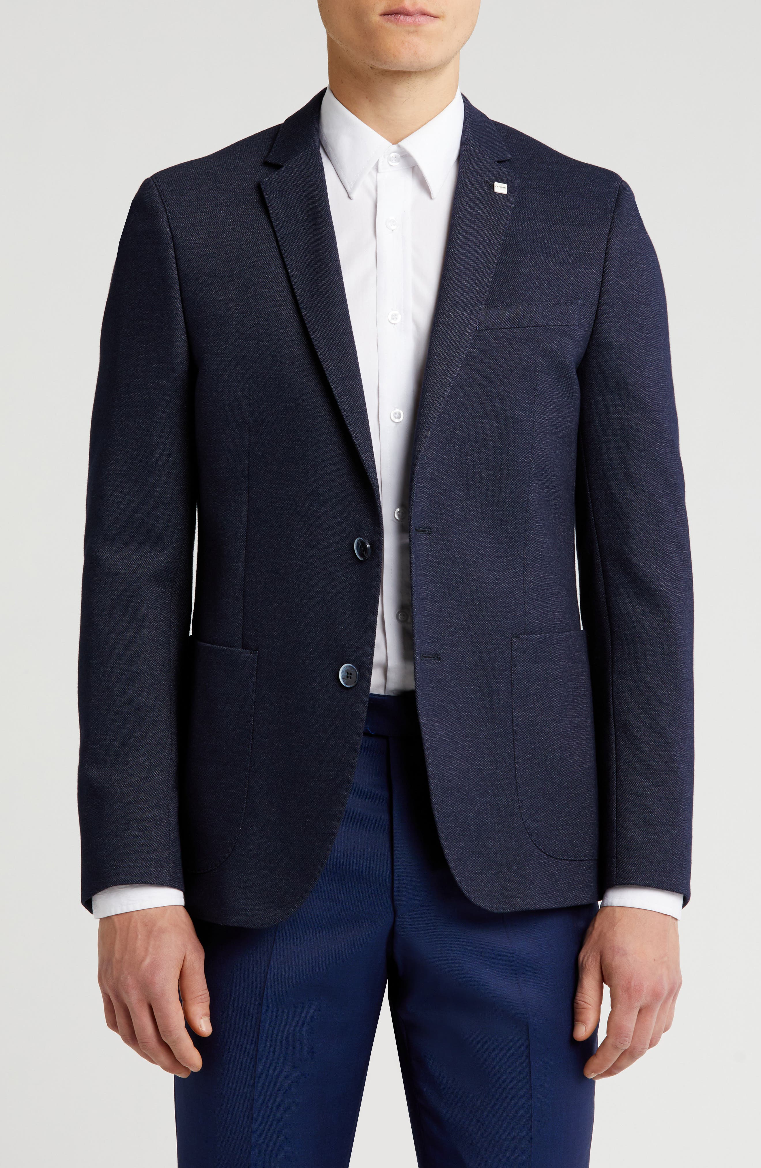DIGEL Notch Lapel Cotton Blend Sport Coat
