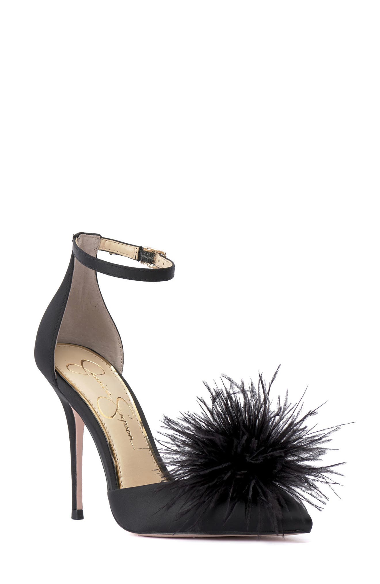 Jessica Simpson Wolistie Pompom Stiletto Sandal, Main, color, 