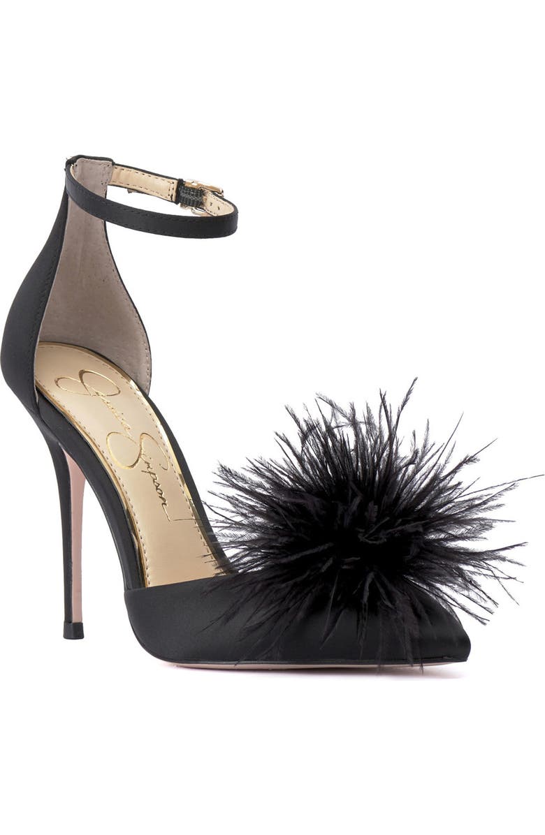 Jessica Simpson Wolistie Pompom Stiletto Sandal, Main, color,