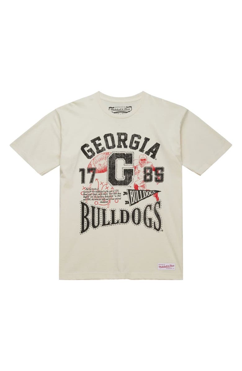 Mitchell & Ness Men's Mitchell & Ness  Cream Georgia Bulldogs Heritage Scholar T-Shirt, Alternate, color, 