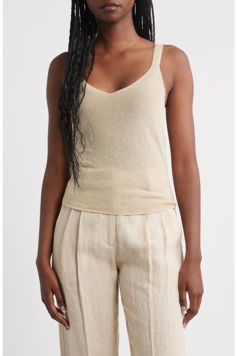 Sweater Tank, Main, color, GOLD