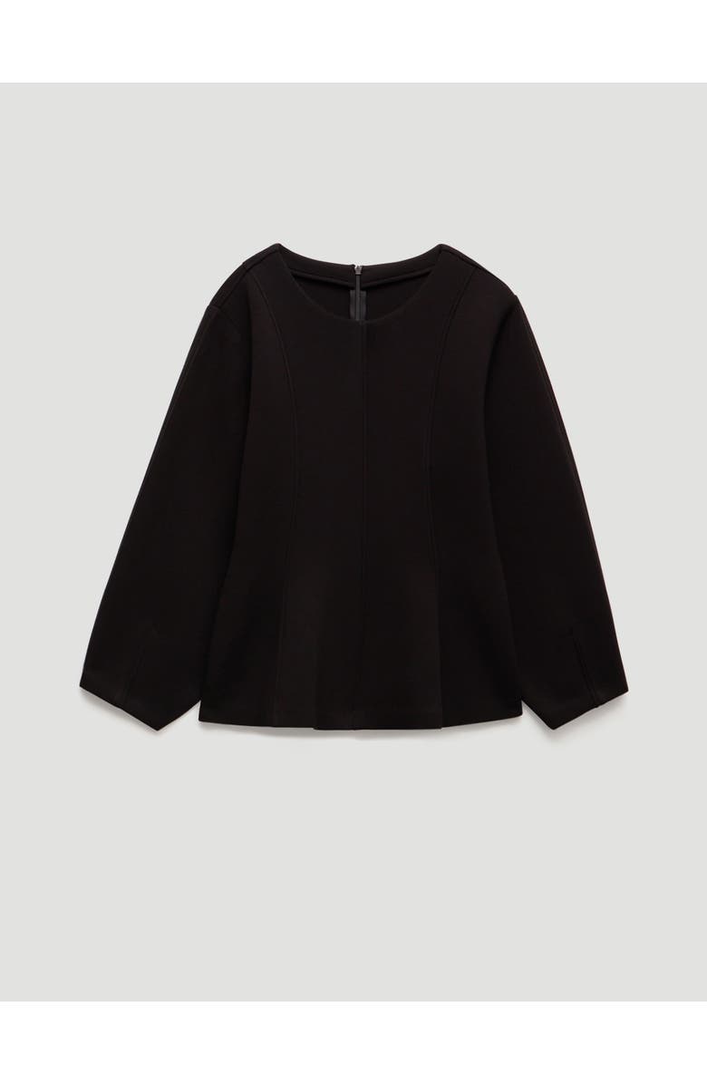 Hush Seam Detail Smart Jersey Top, Alternate, color, Black