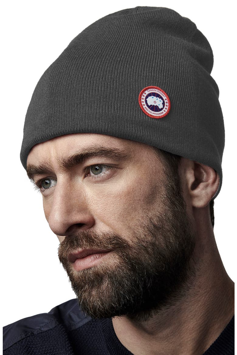 Standard Wool Blend Beanie, Alternate, color, IRON GREY