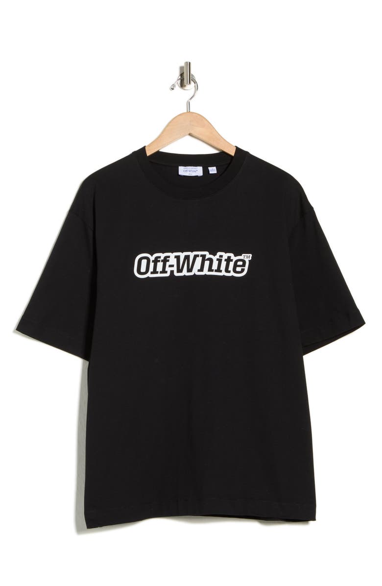 Off-White Logo Graphic T-Shirt, Main, color, Black-White