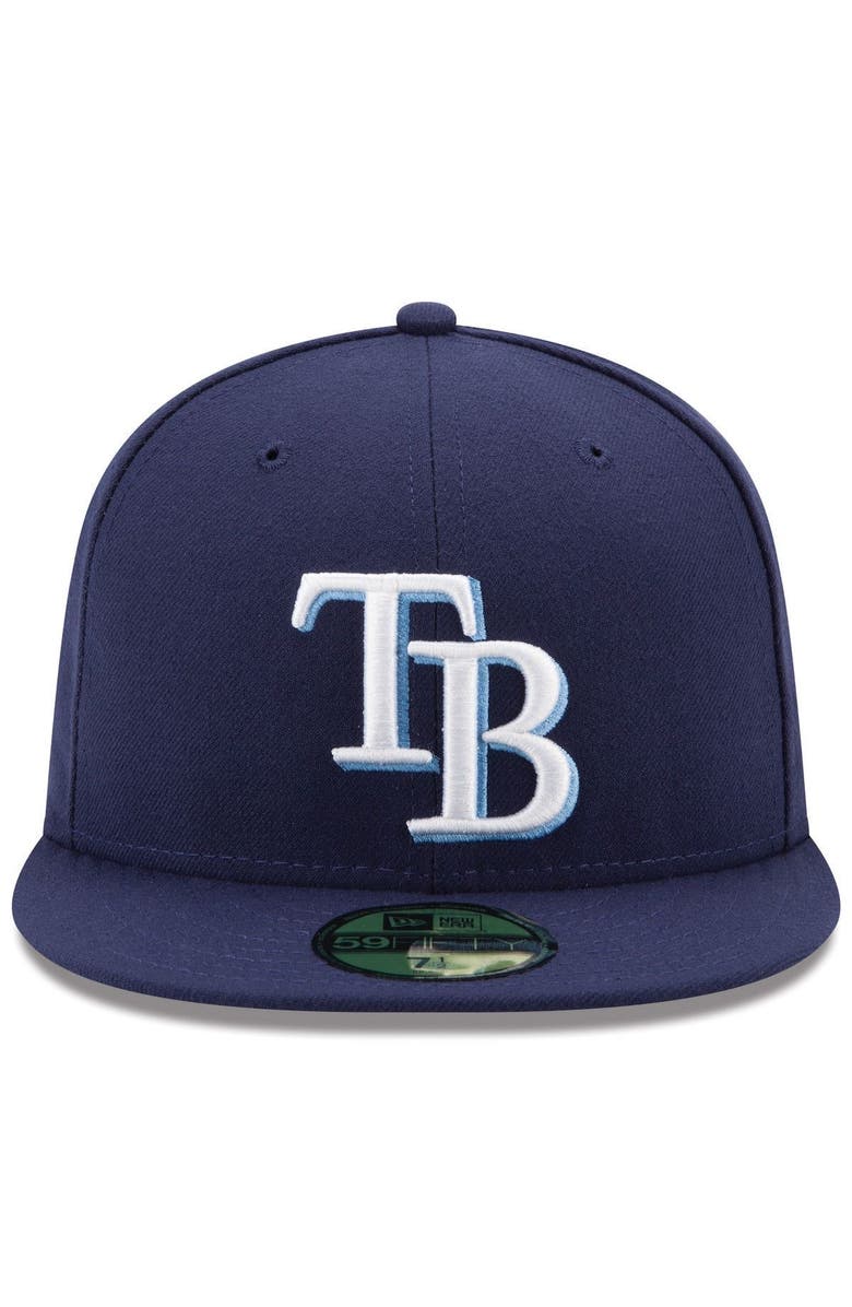 New Era Men's New Era Navy Tampa Bay Rays Game Authentic Collection On-Field 59FIFTY Fitted Hat, Alternate, color, Navy