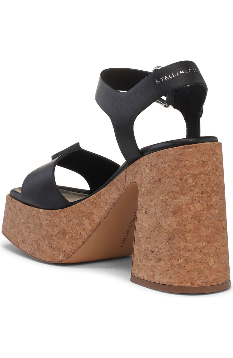 Stella McCartney Skyla Platform Sandal, Alternate, color, 1000 Black