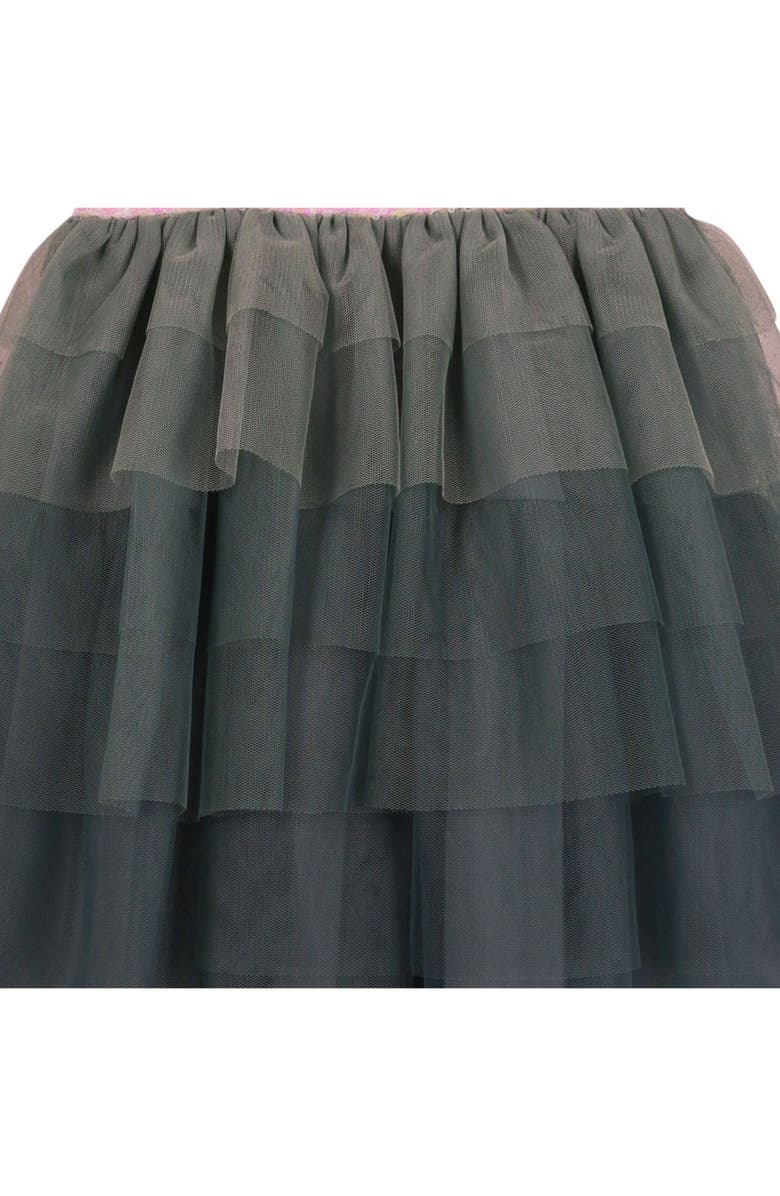 Zunie Kids' Sequin Unicorn Tiered Dress, Alternate, color, 