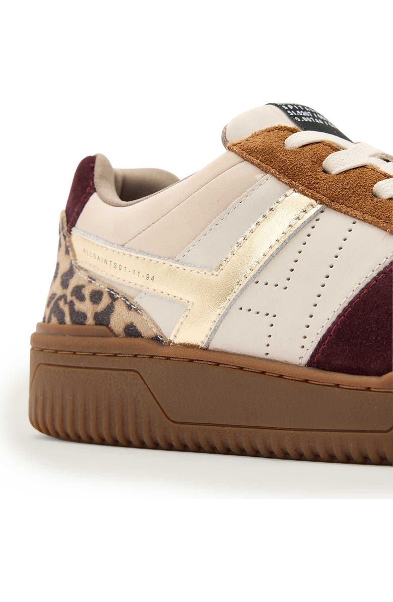 AllSaints Vix Sneaker, Alternate, color, Titan Red/ Brown