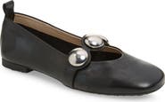 Wonders Stud Embellished Ballet Flat
