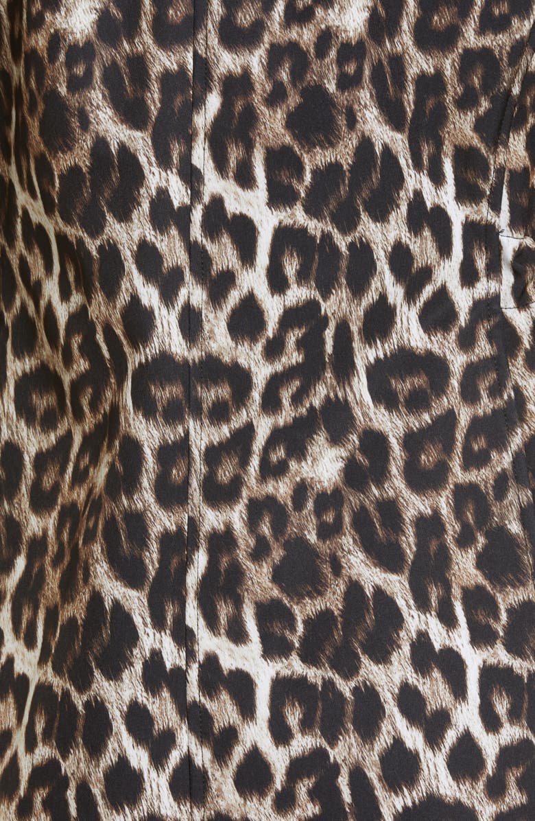 Gallery Leopard Print Hooded Soft Shell Jacket, Alternate, color, 