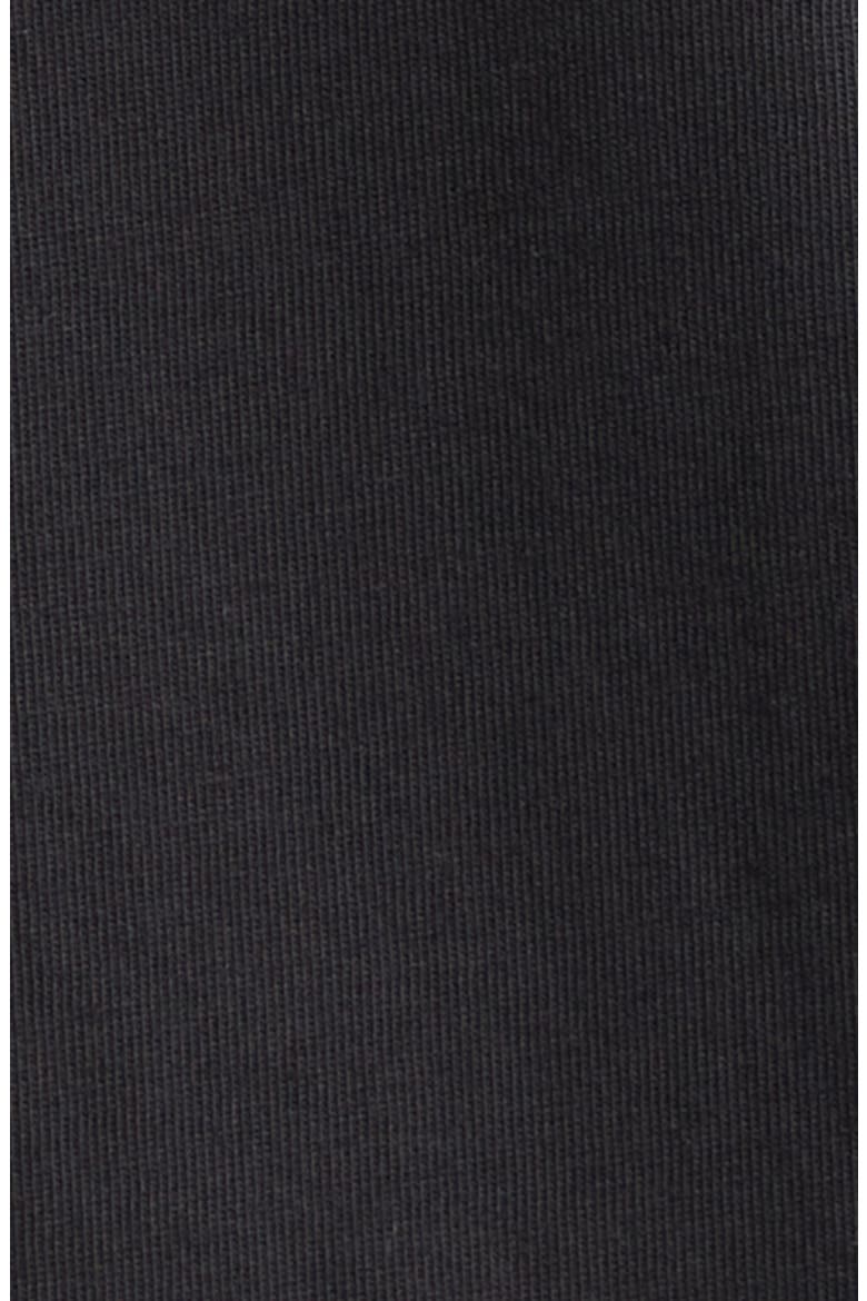 Logo Trim Cotton T-Shirt, Alternate, color, BLACK