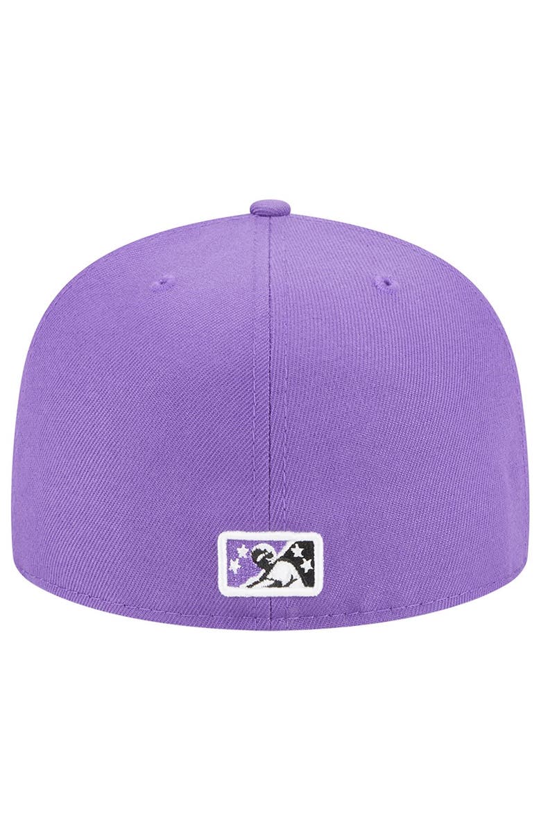 New Era Men's New Era Purple Winston-Salem Dash Theme Nights Hyphen  59FIFTY Fitted Hat, Alternate, color, Purple