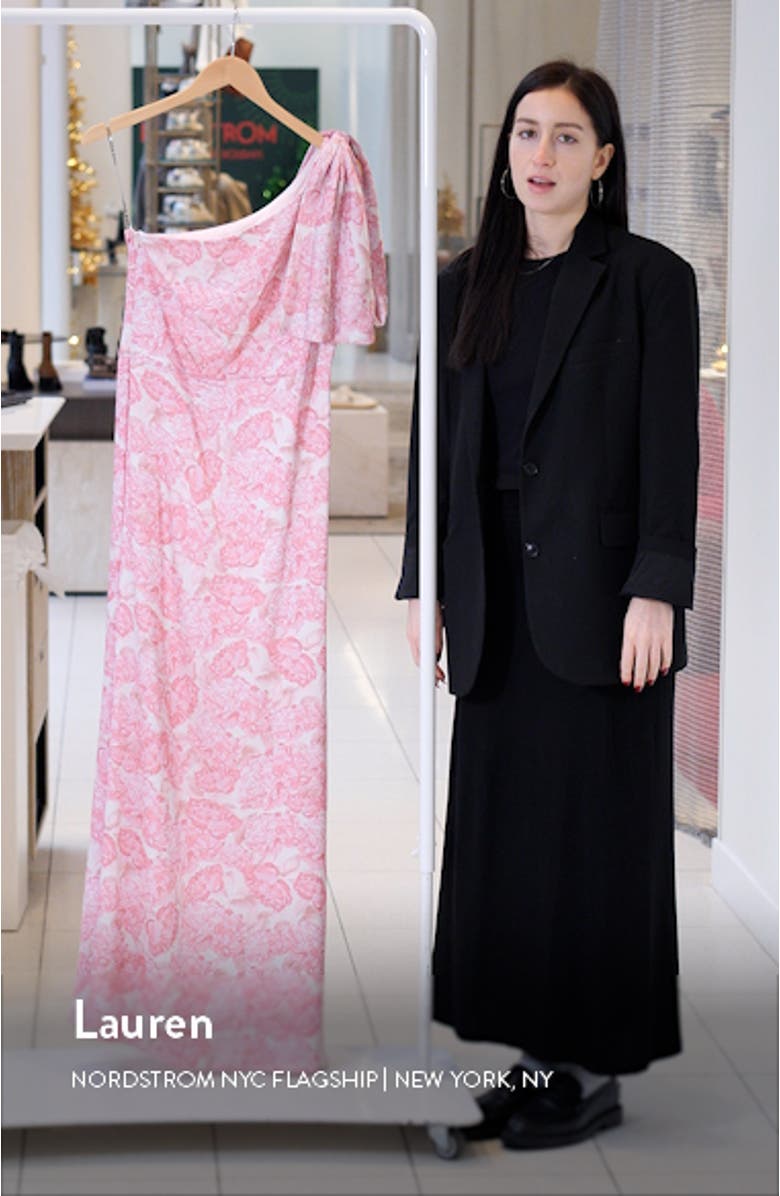 Chelsea One-Shoulder Gown, sales video thumbnail