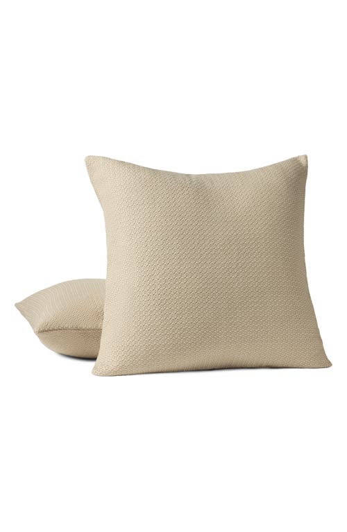 Coyuchi Honeycomb Organic Cotton Euro Pillow Sham In Gray