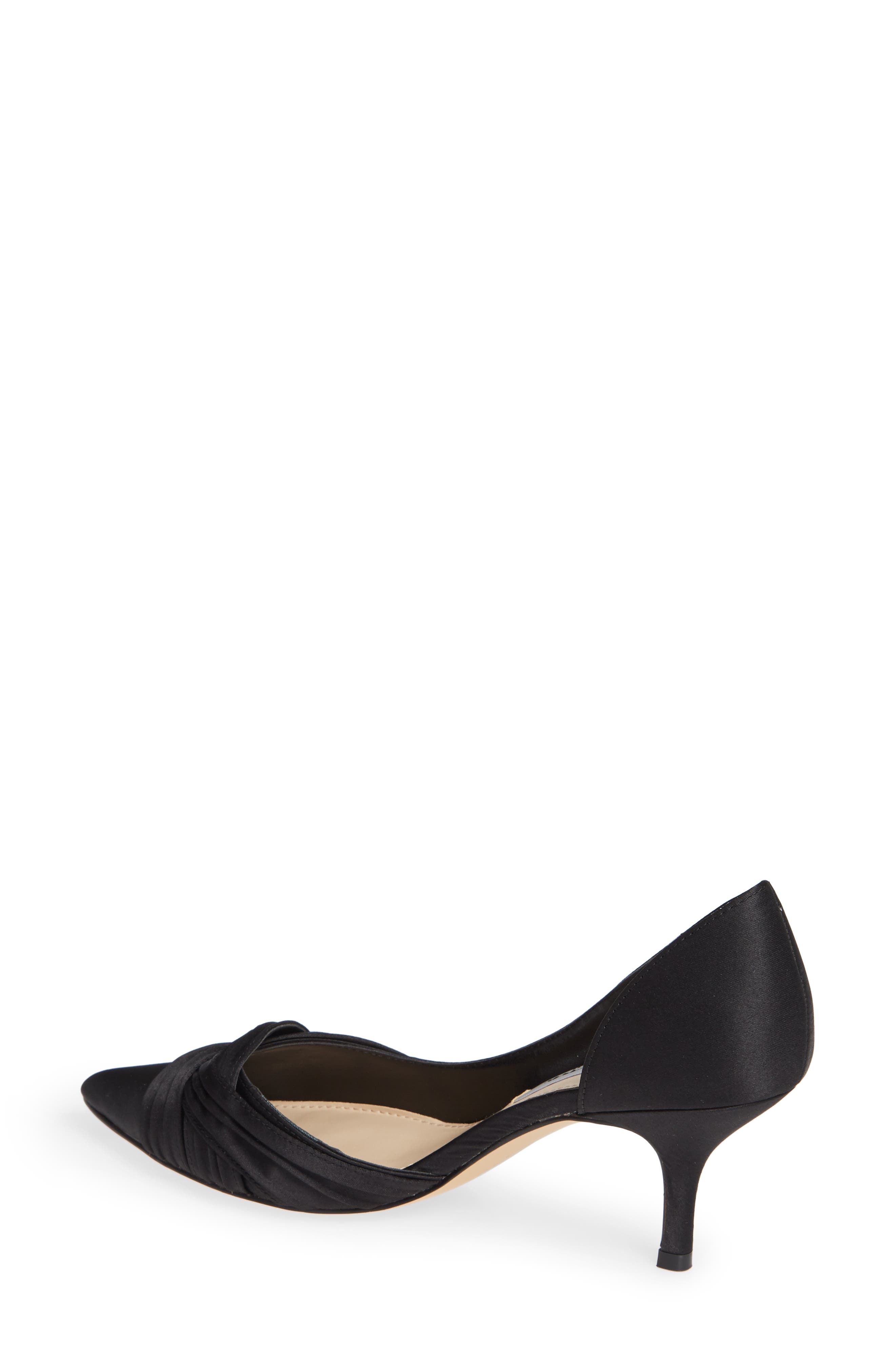 Nina Blakely Half d'Orsay Pointy Toe Pump, Alternate, color, Black Ls S