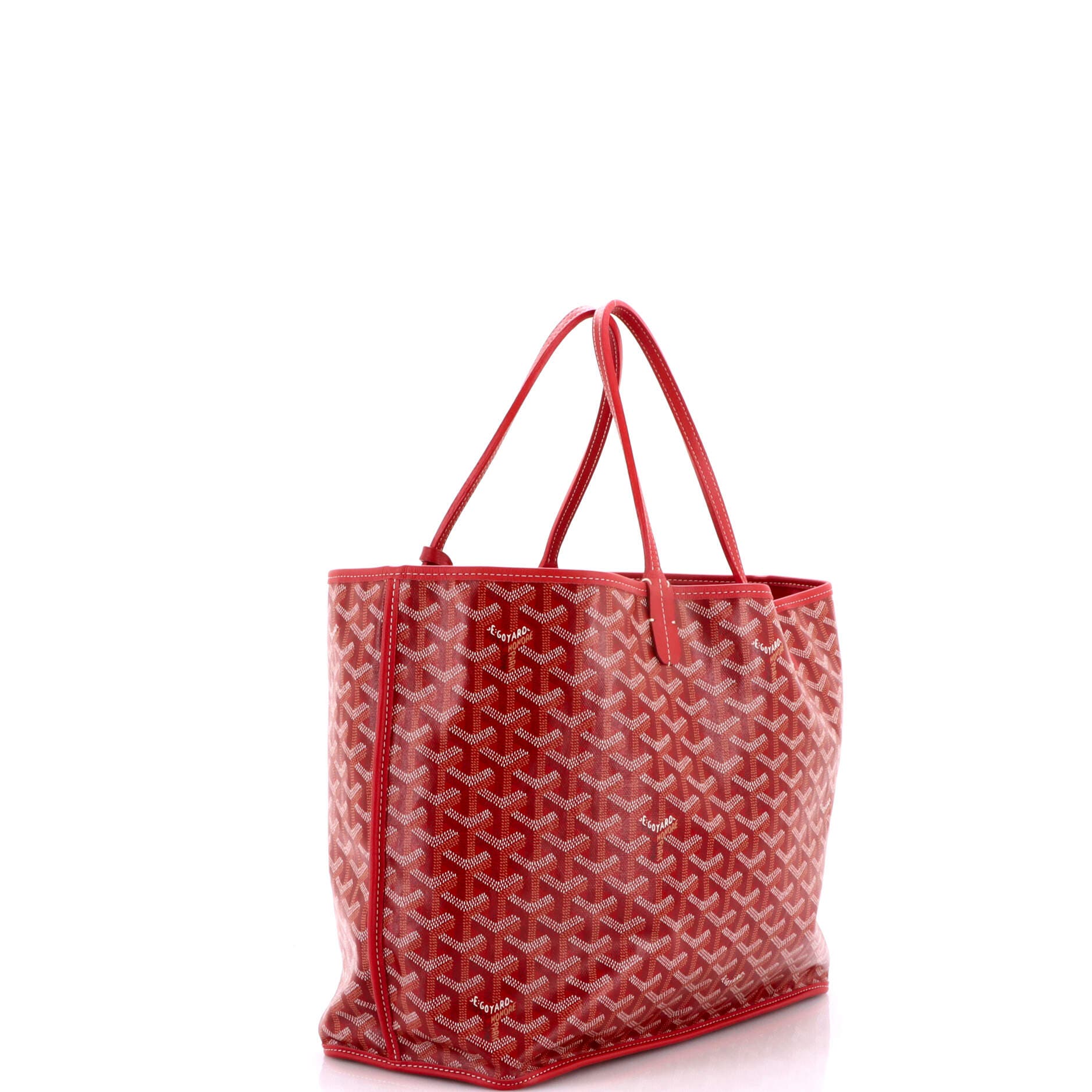 Anjou Reversible Tote Coated Canvas PM, Alternate, color, Red