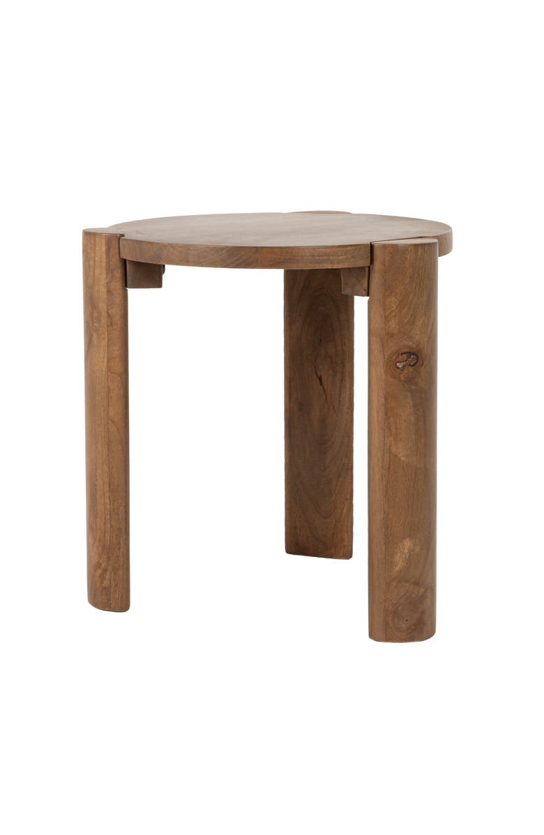 Olive Grove Round Side Table, Main, color, Brown