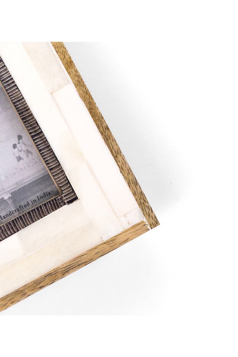 Janaka Picture Frame - Carved Bone and Horn, Alternate, color, Carved Bone and Horn - 3x3