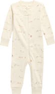 QUINCY MAE Print Zip Organic Cotton Romper