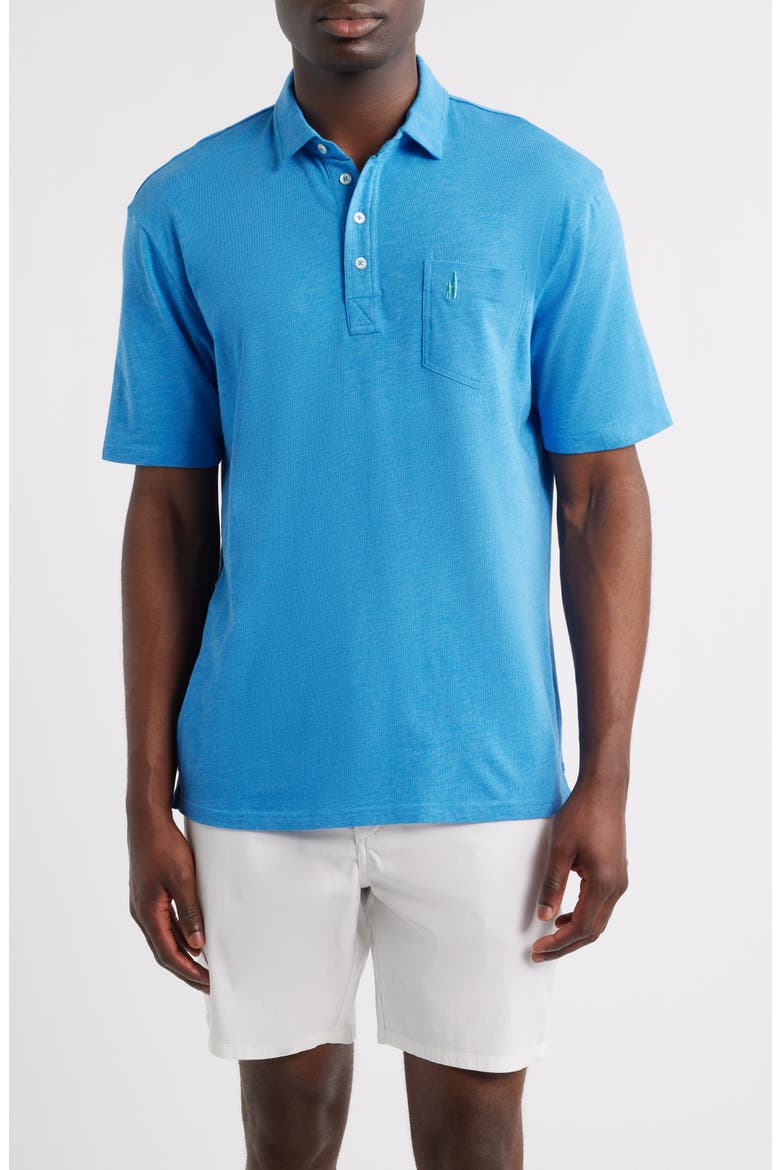 Heathered Original 2.0 Regular Fit Polo, Main, color, VENICE BLUE