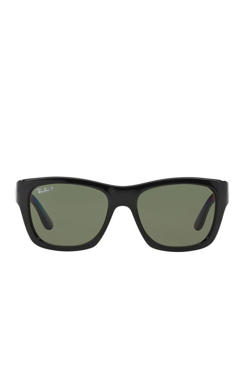 53mm Polarized Wayfarer Sunglasses