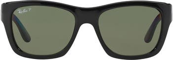 53mm Polarized Wayfarer Sunglasses