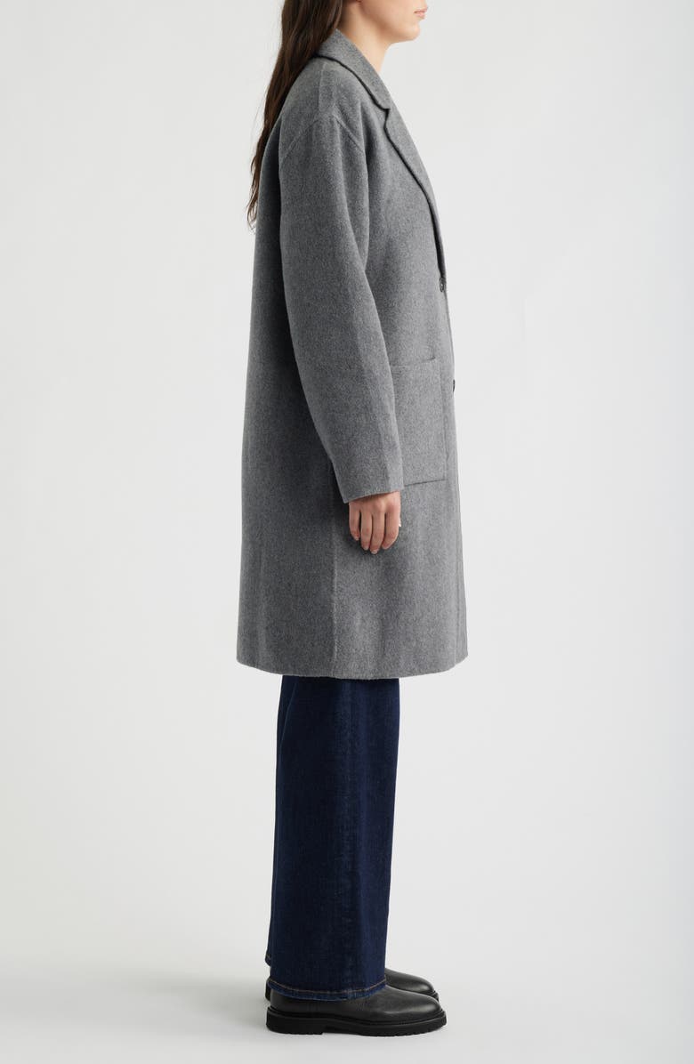 Eileen Fisher Notch Collar Wool Coat, Alternate, color,