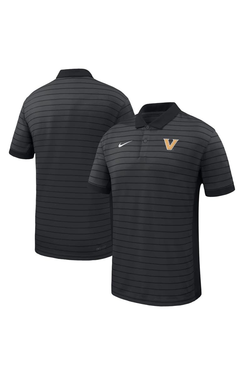 Nike Men's Nike Black Vanderbilt Commodores 2025 Early Season Coaches Sideline Victory Stripe Performance Polo, Main, color, Black