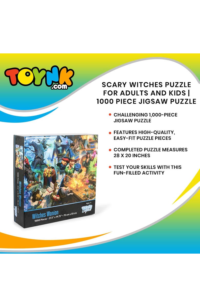 Toynk Witches Wanion Mystical Puzzle For Adults And Kids | 1000 Piece Jigsaw Puzzle, Alternate, color, Multi-Color