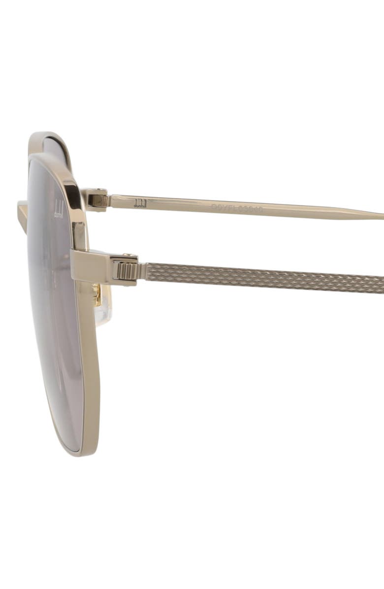 Dunhill 59mm Square Sunglasses, Alternate, color, Gold Gold Violet